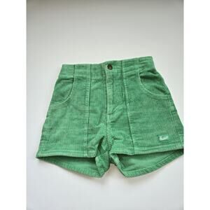 Hammies Women's Roller Skate Green Corduroy Shorts
